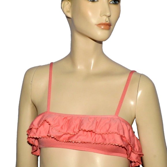 JUICY COUTURE BEACH BABY CROP TOP NEW $92 Y2K 2000' GIRLS SZ 10 SWIMSUIT TOP BRA